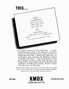 KMOX Ad 1954