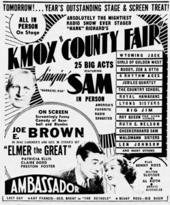 KMOX Ad 1933