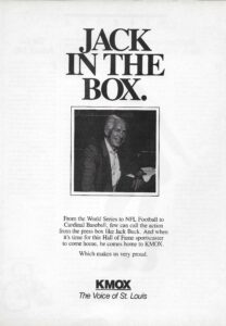 KMOX Ad Jack Buck 1991