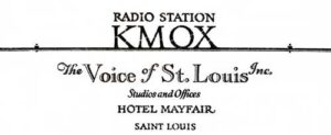 KMOX Letterhead