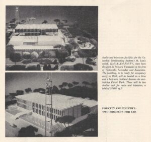 KMOX proposed studio 10 1957
